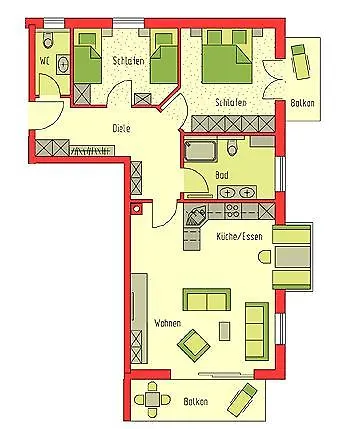 Διαμέρισμα Landhaus Deiser Ferienwohnung Am Fuggerpark Όμπερσντορφ